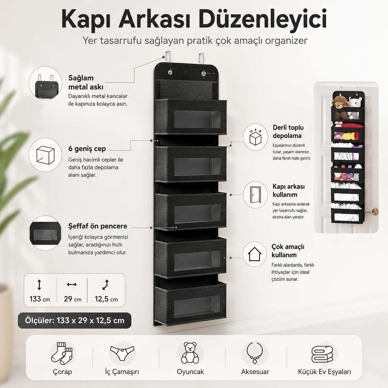 Kapı Arkası Organizer
